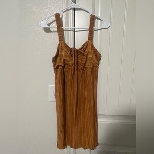 Flowy and Stretchy Burnt Orange Dress